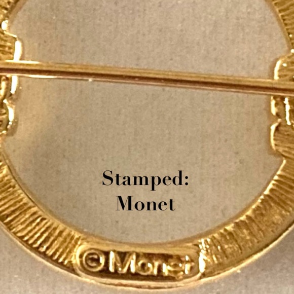 Vintage Estate Monet Pin - Picture 6 of 14